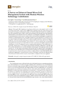 A Survey on Enhanced Smart Micro-Grid Management System with Modern Wireless Technology Contribution