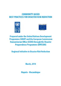 Community-Based Best Practices for Disaster Risk