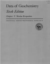 Data of Geochemistry