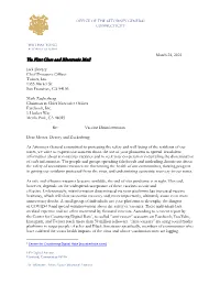 March 24, 2021 Via First Class and Electronic Mail Jack Dorsey Chief