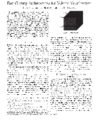 Ray Casting Architectures for Volume Visualization