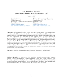 The Rhetoric of Inaction: Failing to Fail Forward in the EU’S Rule of Law Crisis