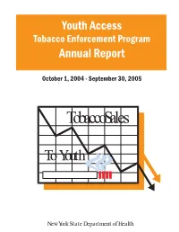Youth Access Tobacco Enforcement Program Annual Report 04-05