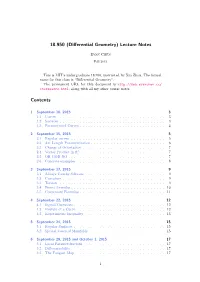 Differential Geometry