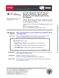 Prenatal Allospecific NK Cell Tolerance Hinges on Instructive