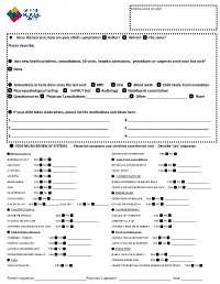Review of Systems Form