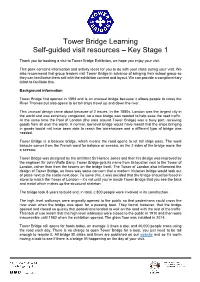 Tower Bridge Learning Self-Guided Visit Resources – Key Stage 1