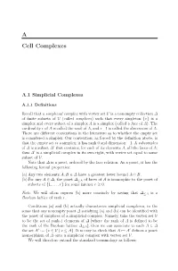 A Cell Complexes