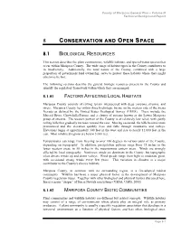 Conservation and Open Space County of Mariposa – Technical Background Report April 4, 2003