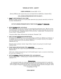 “Heroes of Faith: Joseph”