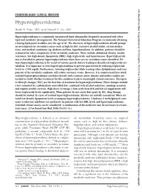 Hypertriglyceridemia