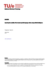 Master's Thesis Preparation Report