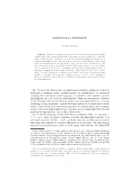 REFERENCE in ARITHMETIC §1. to Prove His Famous First