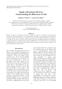 Single-Cell Isolation Devices: Understanding the Behaviour of Cells