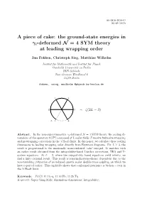 The Ground-State Energies in Γi-Deformed N = 4 SYM Theory at Leading Wrapping Order