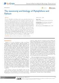 The Taxonomy and Biology of Phytophthora and Pythium