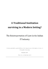 A Traditional Institution Surviving in a Modern Setting?
