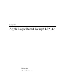 Apple Logic Board Design LPX-40
