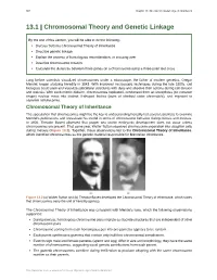 Chromosomal Theory and Genetic Linkage
