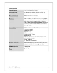 (Core) Homebase Program Training Provider ECON Careskill Training