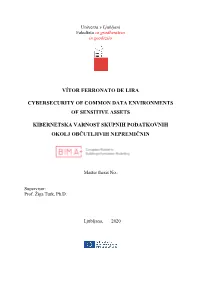 Cybersecurity of Common Data Environments of Sensitive Assets