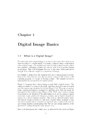 Digital Image Basics