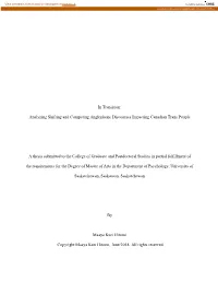 In Transition: Analyzing Shifting and Competing Anglophone Discourses