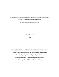 Livelihoods and Natural Resource Management Dynamics