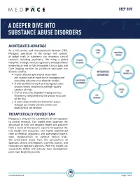 Services and Capabilities Deep Dive: Substance Use Disorders Download