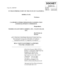 DOCKET 08-AFC-13C Case No