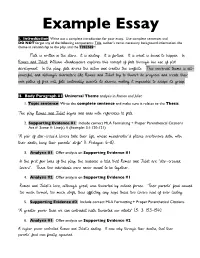Example Essay