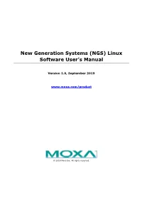 Linux Software User's Manual