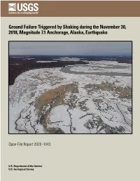 OFR 2020–1043: Ground Failure Triggered by Shaking During The