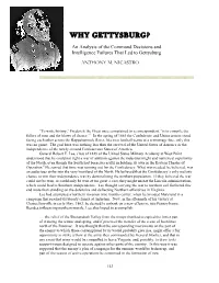Why Gettysburg?