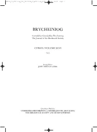 Brycheiniog Vol 46:44036 Brycheiniog 2005 3/3/15 08:04 Page 1