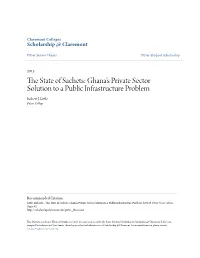 Ghana's Private Sector Solution to a Public Infrastructure Problem