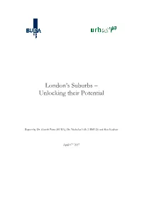 London's Suburbs – Unlocking Their Potential