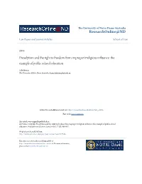 Proselytism and the Right to Freedom from Improper Irreligious Influence: the Example of Public School Education