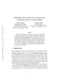 Reference and Perceptual Memory in Situated Dialog