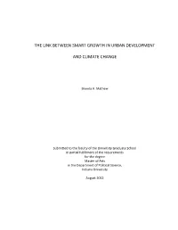 The Link Between Smart Growth in Urban Development