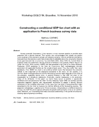 Constructing a Conditional GDP Fan Chart with an Application to French Business Survey Data