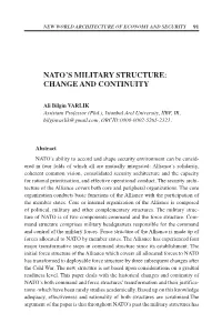 Nato's Military Structure: Change And