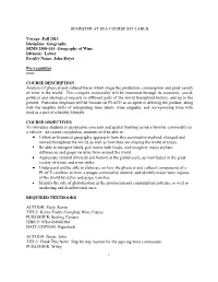 Semester at Sea Course Syllabus