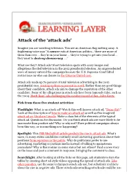 Attack of the ‘Attack Ads’