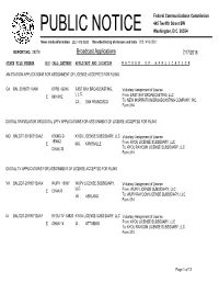 Broadcast Applications 7/17/2018