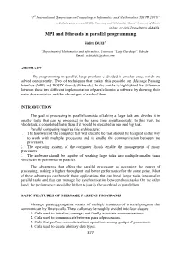 MPI and Pthreads in Parallel Programming