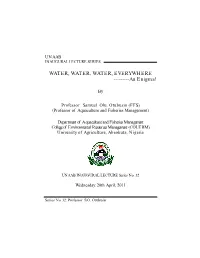 Prof. Otubusin Lecture