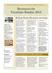 Resources for Vocations Sunday 2015