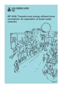 Towards More Energy Efficient Home Renovations. an Exploration of Social Media Networks