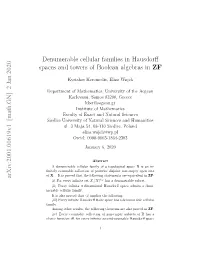 Denumerable Cellular Families in Hausdorff Spaces and Towers Of